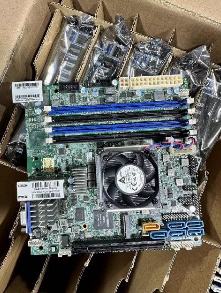 Материнская плата X10SDV-16C-TLN2F ITX DDR4 128GB XEON D1581 NAS Server Motherbo