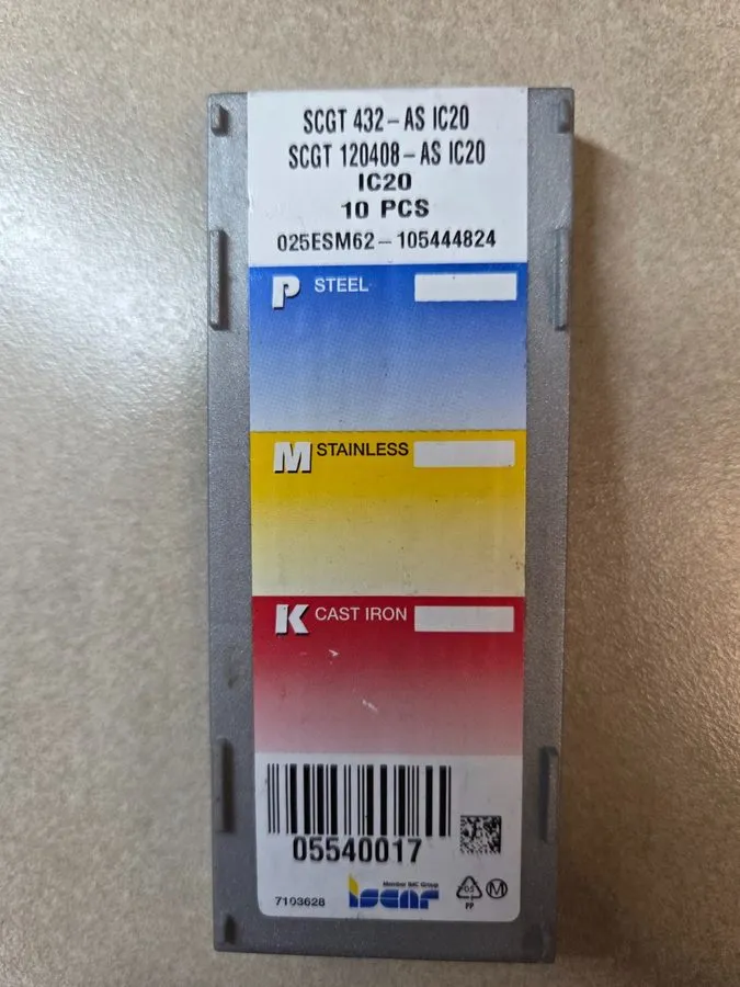 Режущий инструмент Iscar SCGT 432-AS IC20 Carbide Turning Insert, 10-Pack — фото лота 1