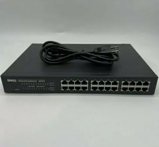 Коммутатор Dell PowerConnect 2024, 24-Port RJ-45, 10/100 Unmanaged Ethernet SWIT