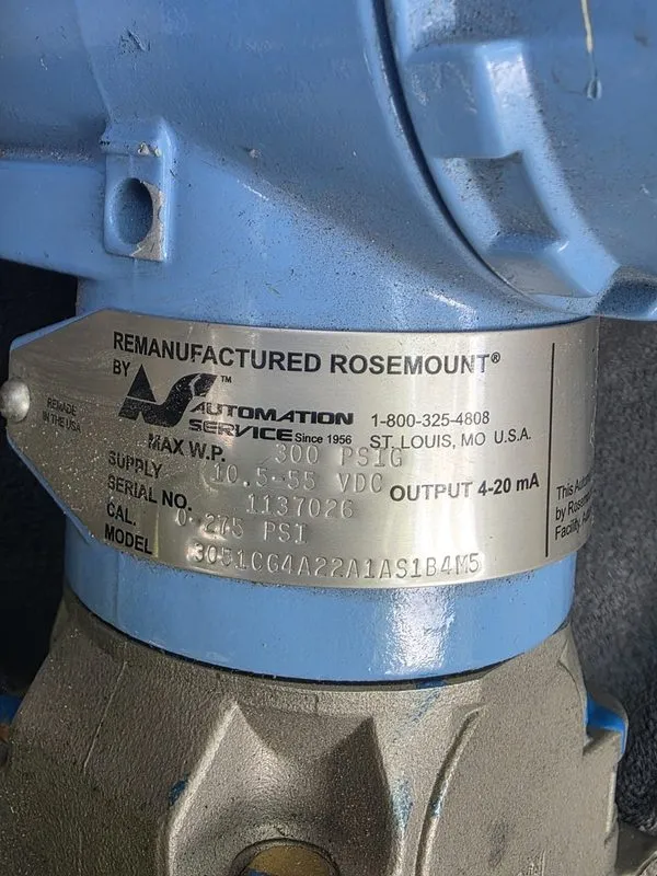 Датчик давления Rosemount 3051CG Gauge Pressure Transmitter 4-20mA Analog 10.5-5