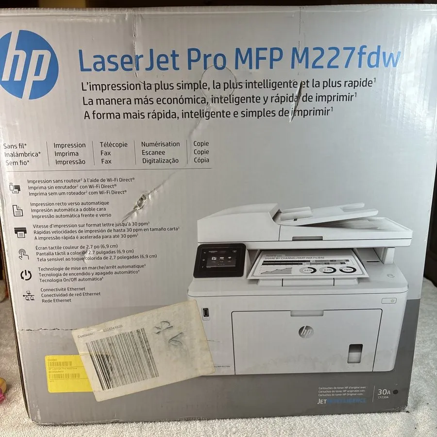 Лазерный принтер HP LaserJet Pro MFP M227fdw All-In-One Printer Laser Printer
