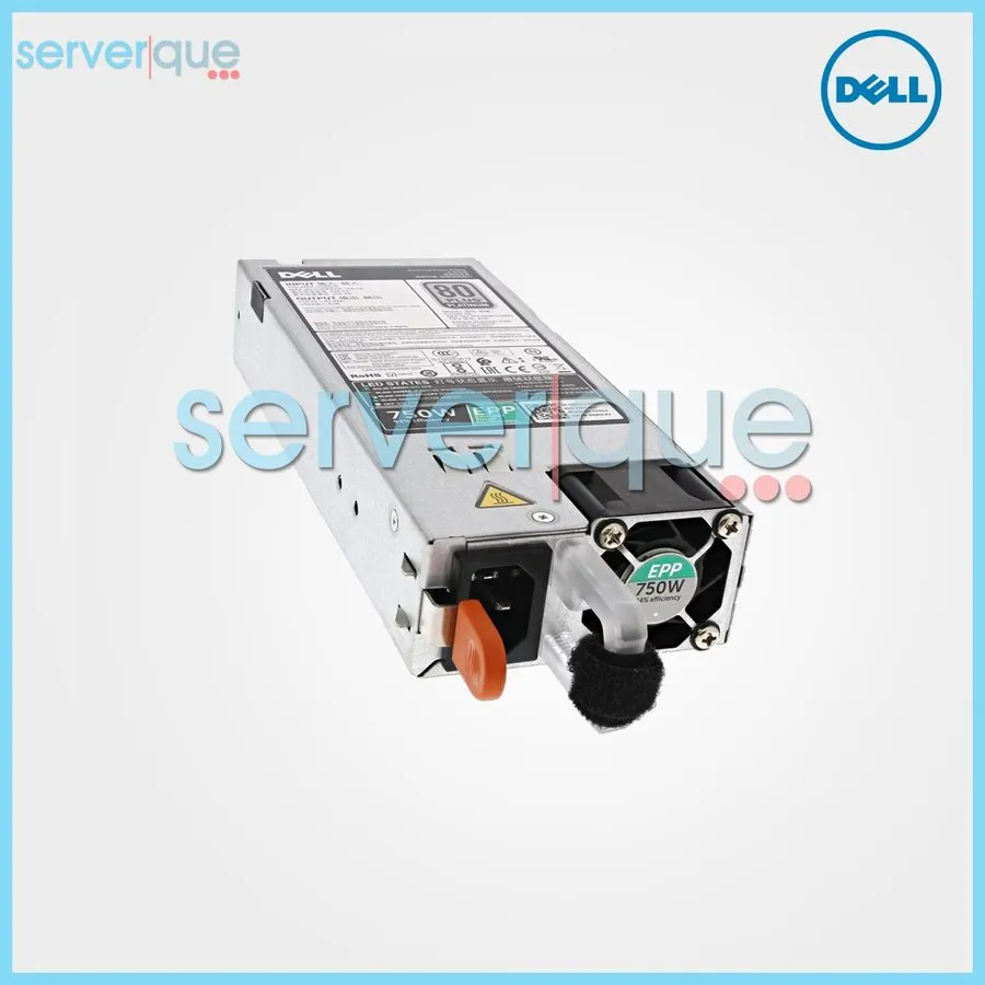 Блок питания KTW3M Dell PowerEdge R730 750W 80 Plus Platinum Hot Swap Power Supp — фото лота 1