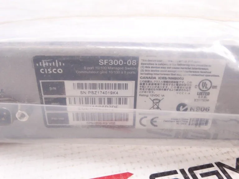 Коммутатор Cisco 8 port 10/100 managed ethernet switch SF300-08