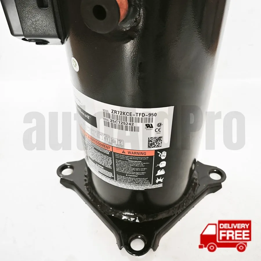 Компрессор AC SCROLL Compressor ZR72KCE-TFD-950 3PH R-22 72000 BTU