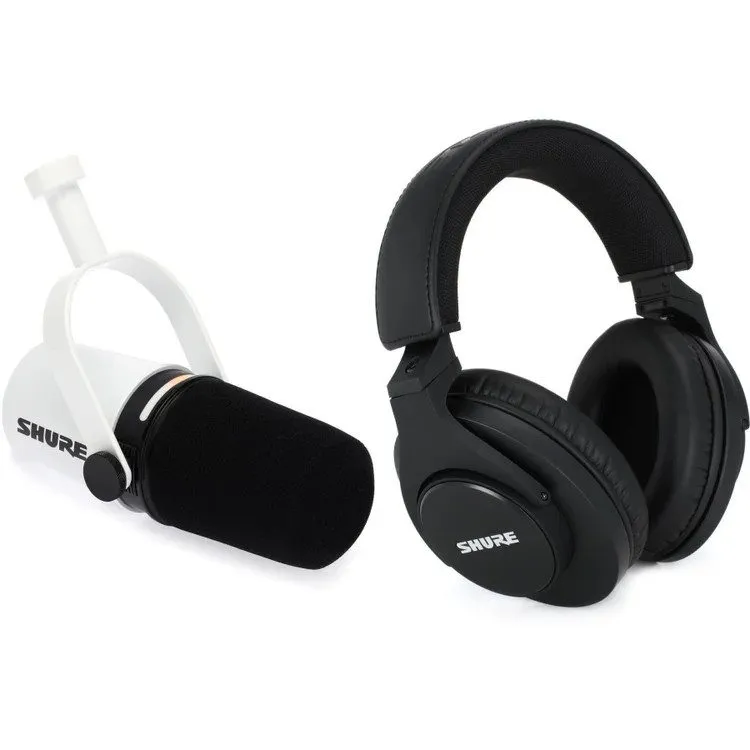 Микрофон Shure MV7+ Hybrid Podcast Microphone with SRH440A Closed-back Studio He