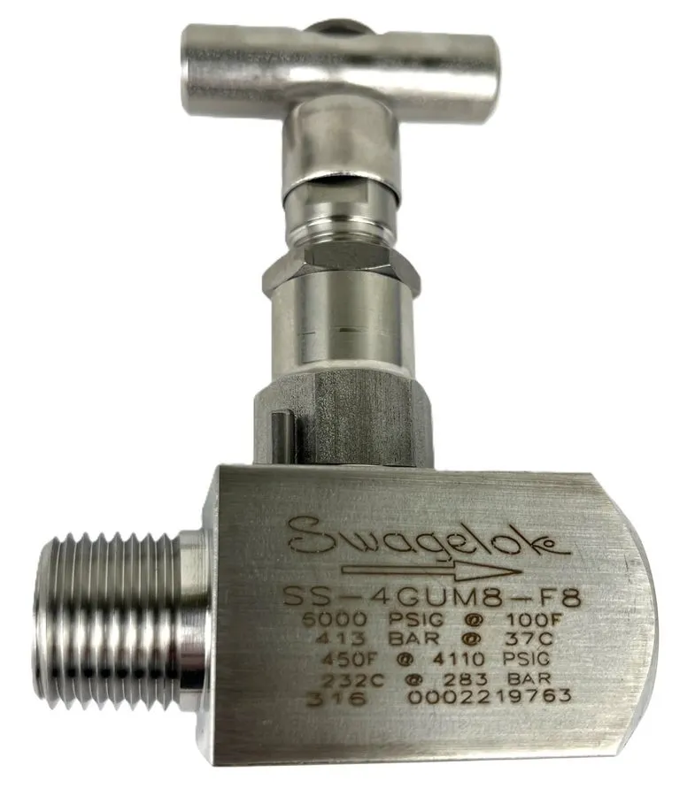 Клапан SWAGELOK, GENERAL SERVICE NEEDLE VALVE SS-4GUM8-F8 1/2"NPT 6000PSI
