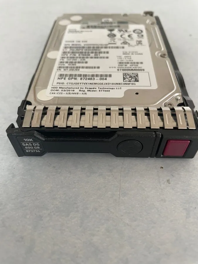 Жёсткий диск HPE 600GB 872477-B21 872736-001 10K SAS 12Gb/s 2.5 Inch 512e DS Ent