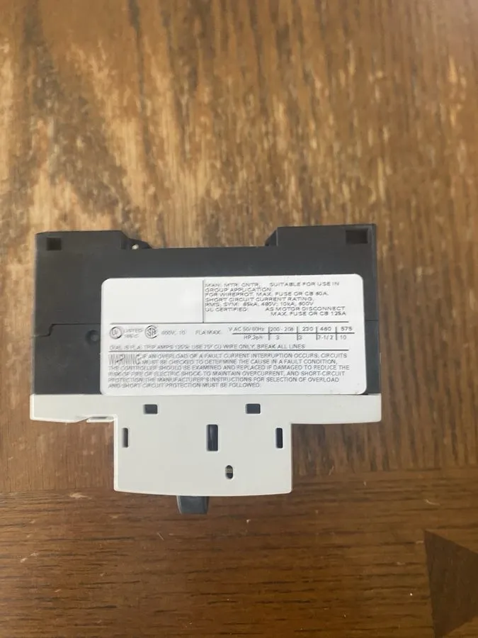 Автоматический выключатель SIEMENS 3RV1011-1JA10 Motor Protection Circuit Breake — фото лота 3