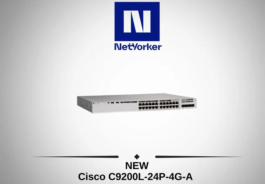 Коммутатор Cisco Catalyst C9200L C9200L-24P-4G-A 24 Port PoE+ 4x1GbE Uplink Swit