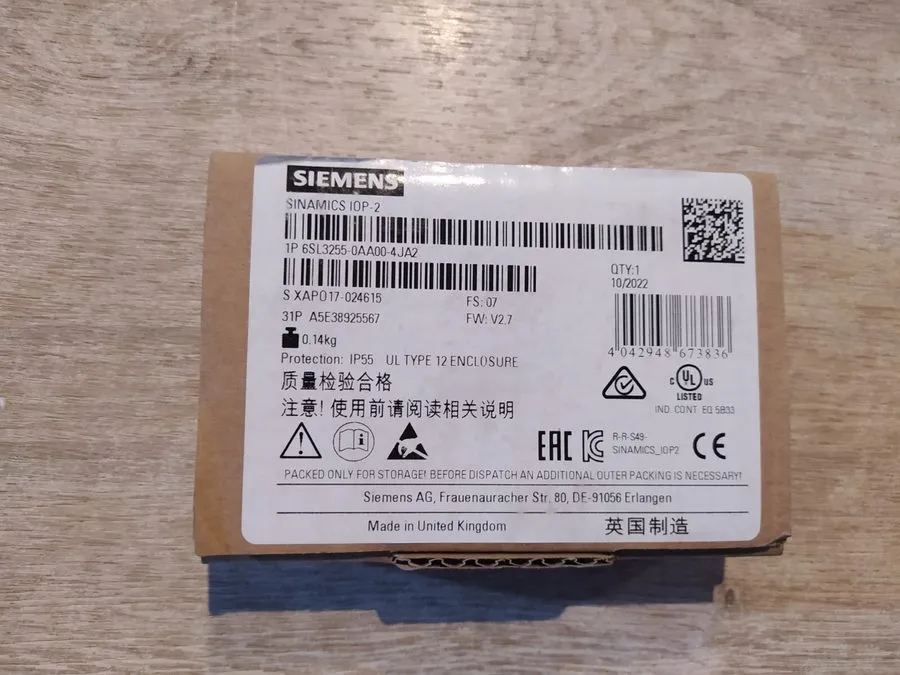 Частотный преобразователь SIEMENS 6SL3255-0AA00-4JA2 SINAMICS IOP-2 Intelligent