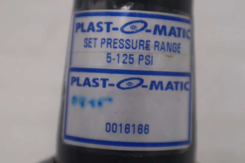 Трубопроводная арматура PLAST-O-MATIC PRHM050V-PV Pressure Regulator,1/2 In,5 to