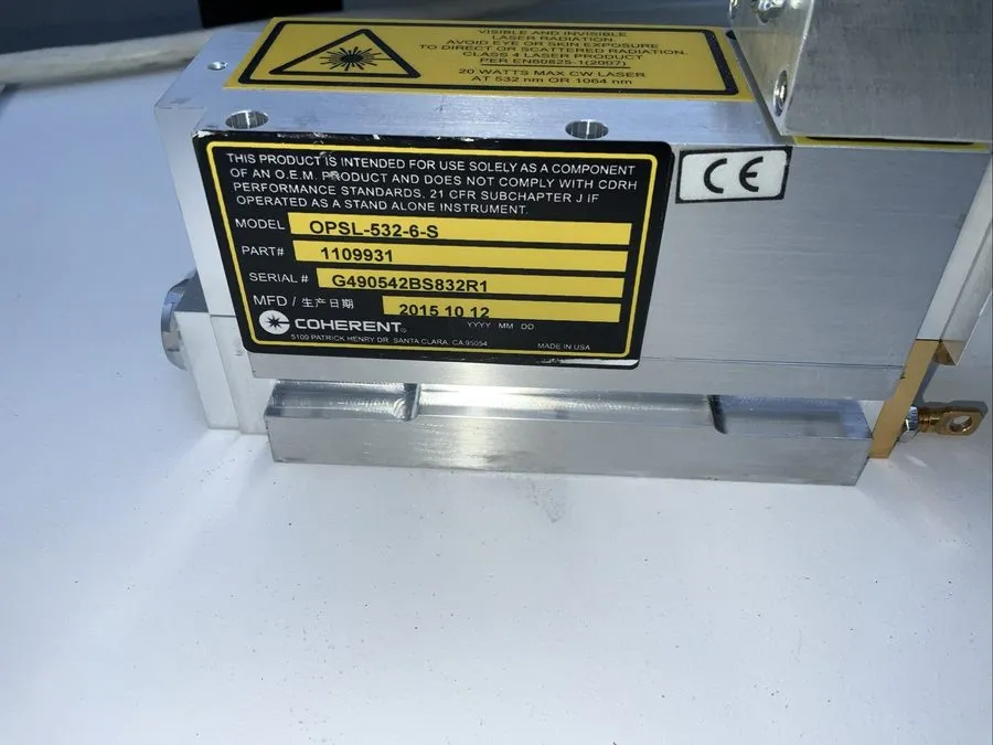 Лазерная головка Coherent OPSL-532-6-S Tracer Laser Head — фото лота 2