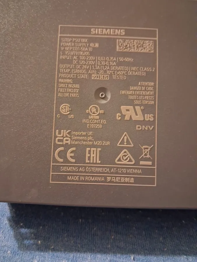 Блок питания SIEMENS 6EP1331-5BA10 SITOP 24 VDC 1.3A POWER SUPPLY