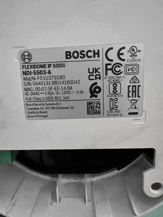 Камера Bosch FLEXIDOME IP 5000I (NDI-5503-A) PoE Camera 5MP HDR 3-10mm Auto IP66