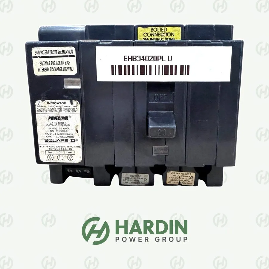 Автоматический выключатель Square D EHB34020PL 3p 20a 480v Circuit Breaker 1-yr