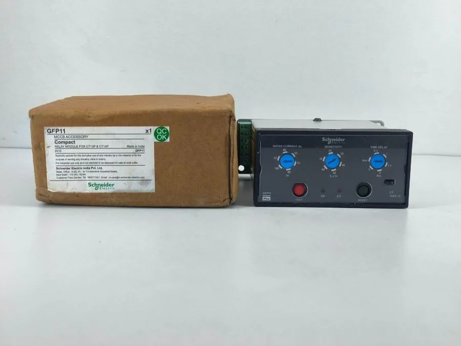 Реле защиты SCHNEIDER ELECTRIC GFP11 GROUND FAULT PROTECTION RELAY MODULE 40-100 — фото лота 1