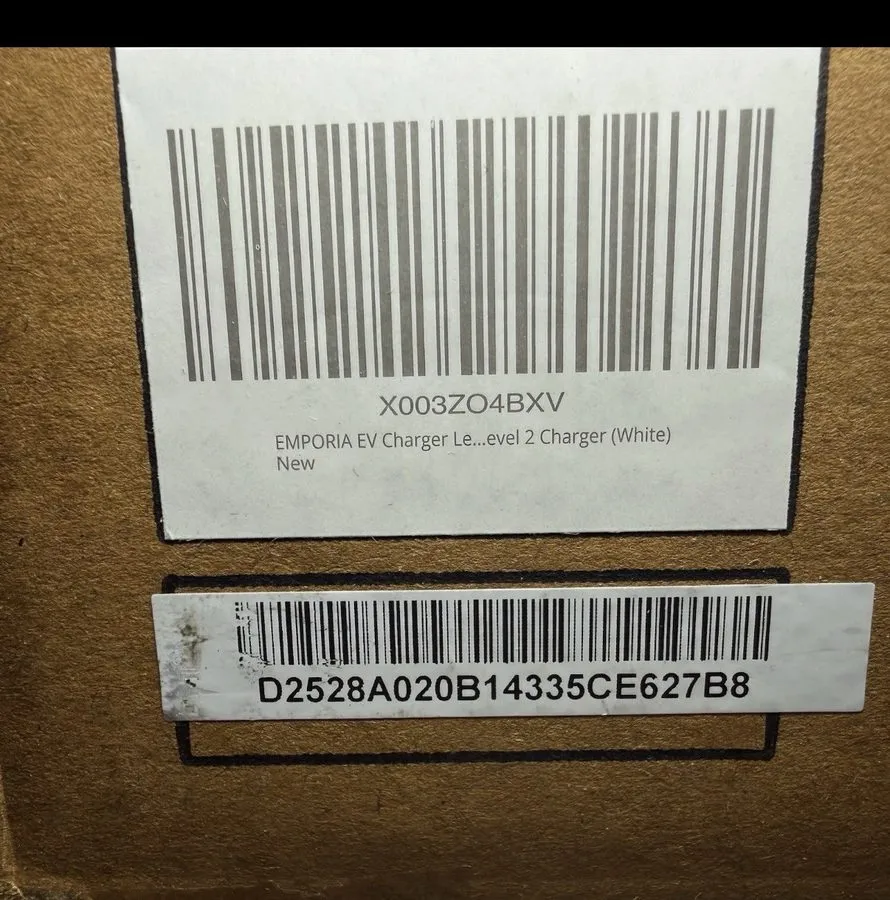 Аккумулятор Emporia EMEVSE1 A-N-J White Level 2 EV Charger 48A NACS Hardwired — фото лота 2