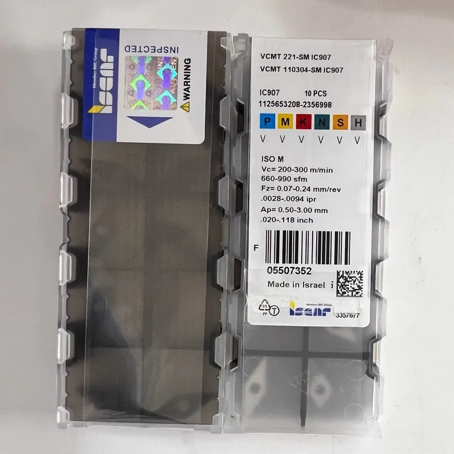 Режущий инструмент ISCAR VCMT110304-SM IC907 VCMT2211-SM turning blade Carbide i