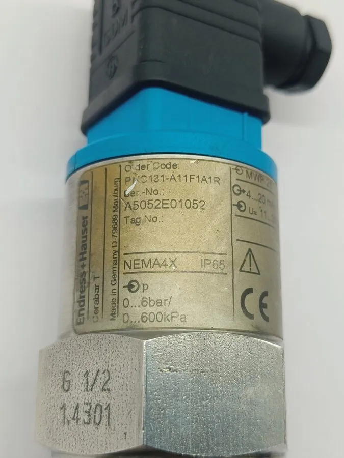 Датчик давления ENDRESS+HAUSER PMC131-A11F1A1R PRESSURE TRANSMITTER 0-6 BAR