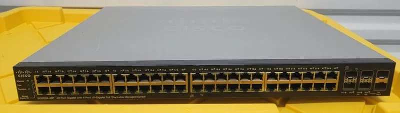 Коммутатор Cisco SG500X-48P-K9 Small Business 48-Port Gigabit PoE+ + 4×10GbE SFP — фото лота 1