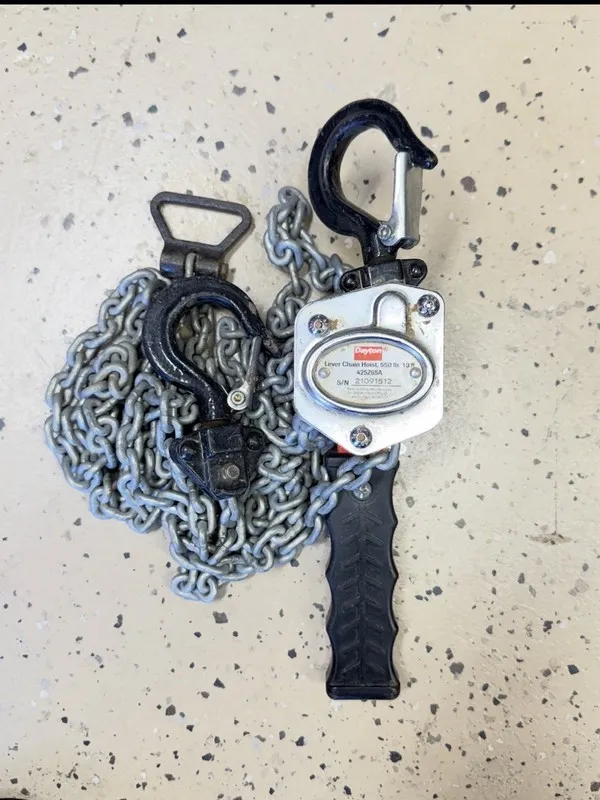 Таль Dayton 425Z65 Lever Chain Hoist, 550 Lb Load Capacity, 10 Ft Hoist Lift, 13 — фото лота 1