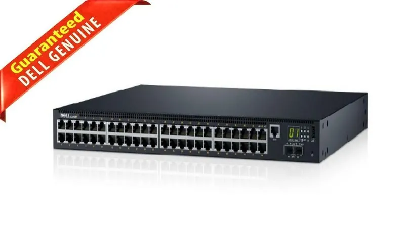 Коммутатор Dell C1048P 48 Port x 1GbE PoE+ RJ45 Ports + 2 x SFP+ Switch