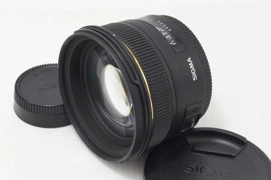 Объектив SIGMA 50mm F1.4 EX DG HSM Lens для Nikon F Mount w/ Hood #260819a — фото лота 1