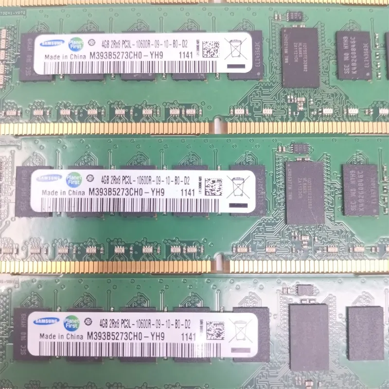 Модуль памяти Samsung 4GB RAM DDR3-1333 2Rx8 PC3L-10600R ECC REGISTERED M393B527
