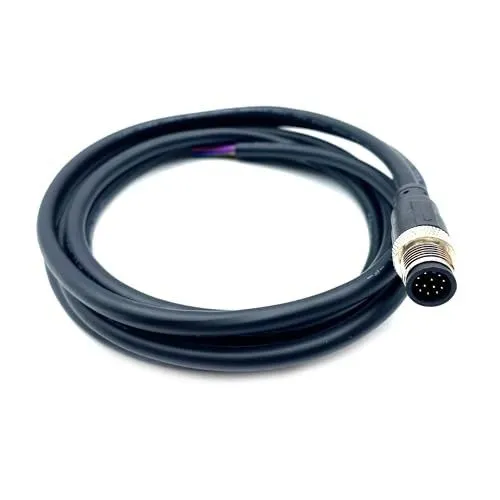 Датчик 6.56Ft M12 Connector Cable A Code Straight Male to Female Plug Socket 4Pi