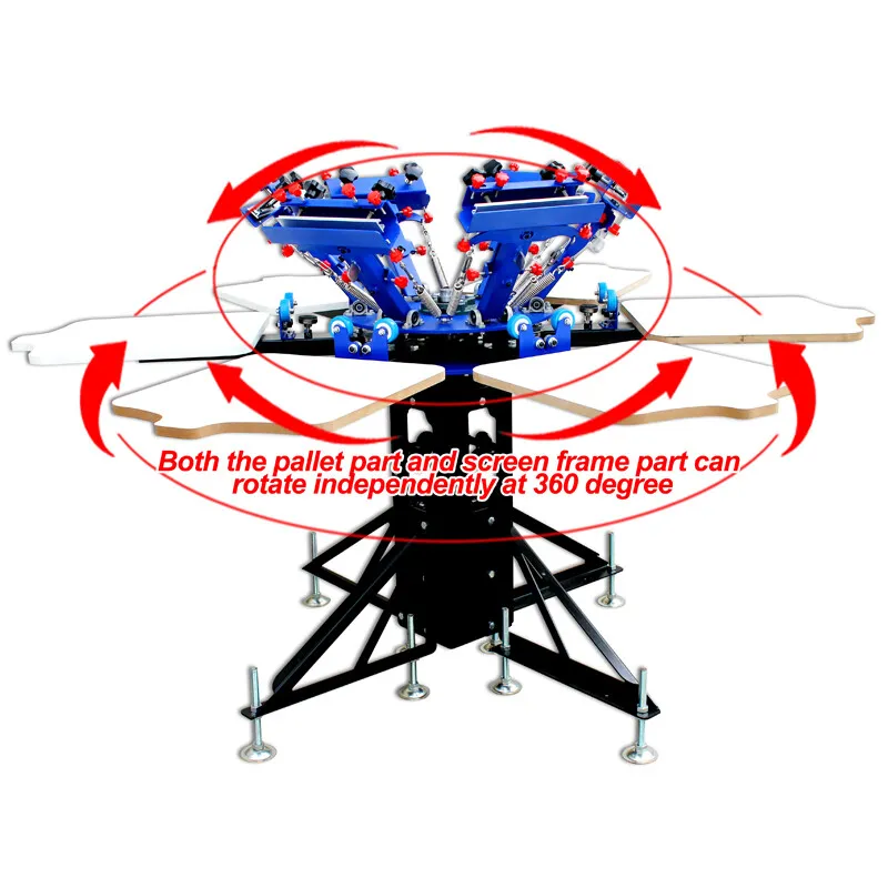 Оборудование рекламного производства 6 Color 6Station Screen Printing Press Micr — фото лота 2