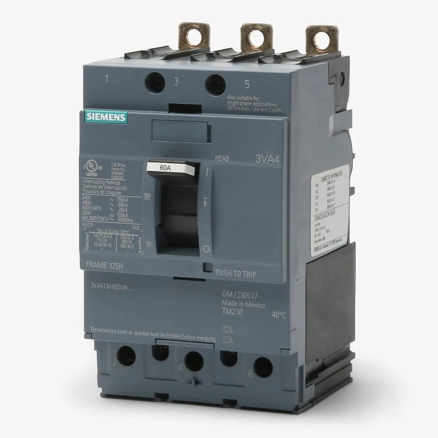 Автоматический выключатель Siemens 60 Amp Bolt-On Circuit Breaker 480 VAC 3 Pole