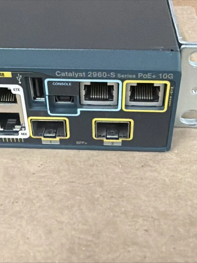 Коммутатор Cisco 2960S 48 Port Gigabit 370W PoE+ Switch, WS-C2960S-48LPD-L