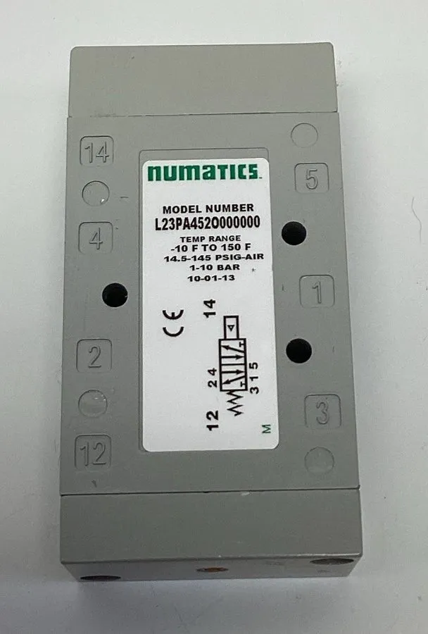 Пневмоклапан Numatics L23PA452O000000 Remote Pneumatic Pilot Control Valve