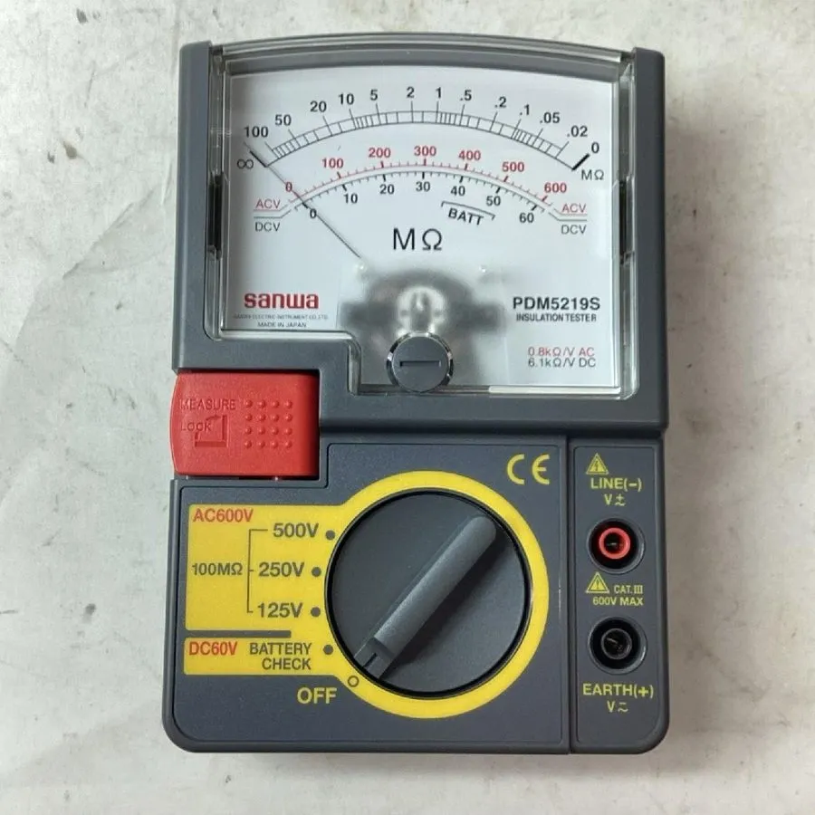 Тестер PDM5219S 125V / 250V / 500V Analog Insulation Tester / Portable Insulatio