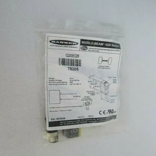 Фотоэлектрический датчик BANNER Photoelectric Sensor Q20EQ5