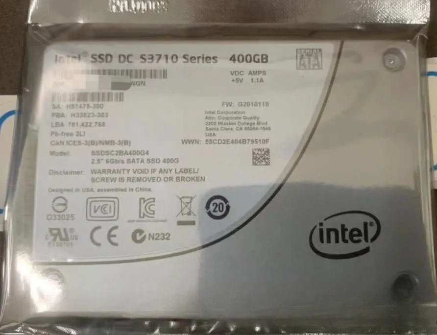 SSD-накопитель Intel DC S3710 Series 400GB SSD MLC 2.5" SATA SSDSC2BA400G4 Solid