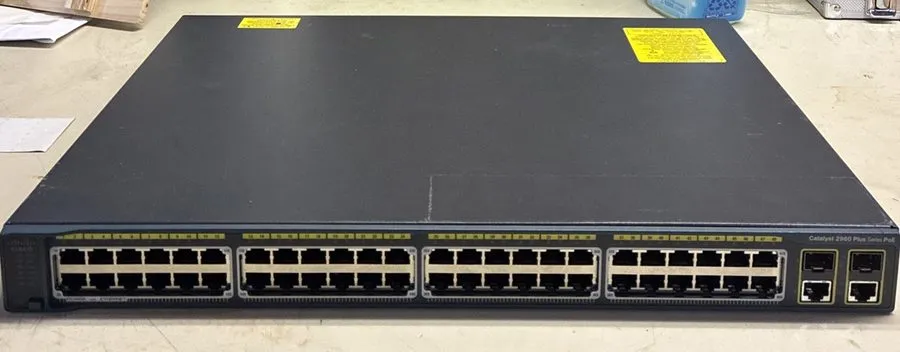 Коммутатор CISCO WS-C2960-48PST-L 48 PORT FE POE ETHERNET SWITCH W/2x SFP 370W