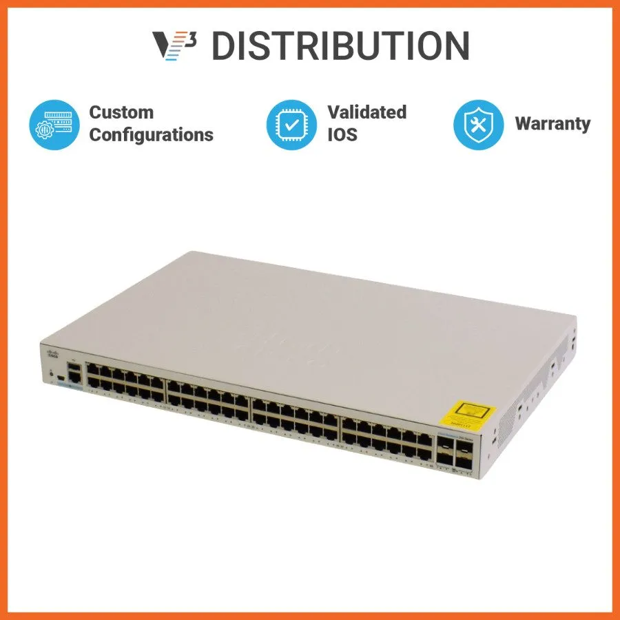 Коммутатор Cisco CBS250-48T-4X 48-Port Gigabit Switch w/ 4x 10G SFP+ Uplinks