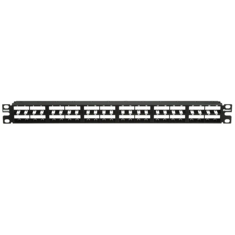 Патч-панель Panduit Mini-com 48 Port Network Patch Panel 48 X Rj-45 CPP48HDWBLY