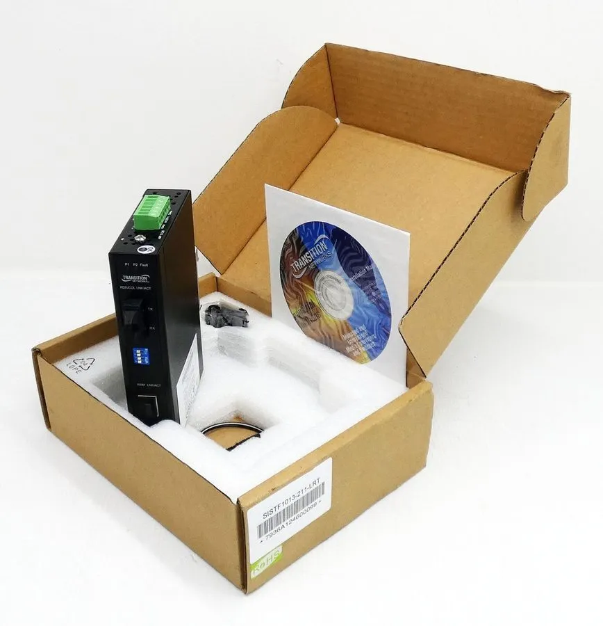 Медиаконвертер Transition Networks SISTF1013-211-LRT Industrial Media Converter