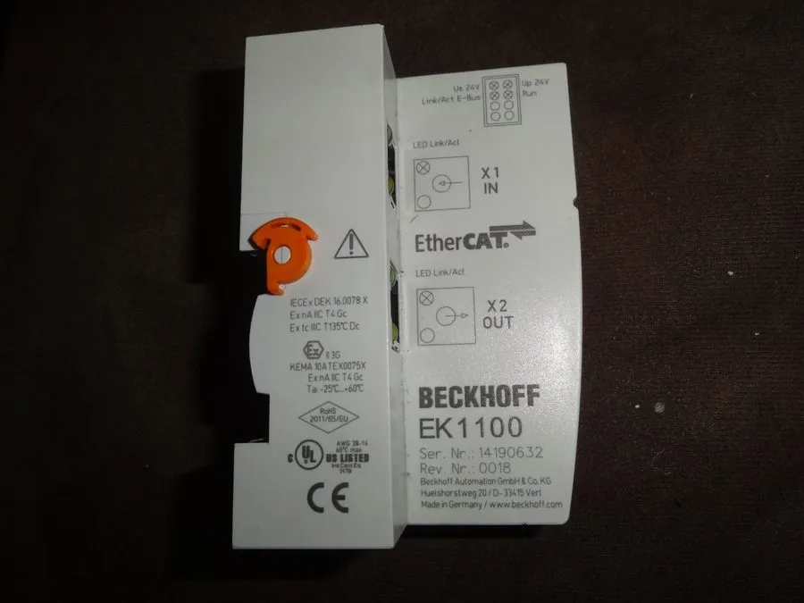 Шлюз полевой шины Beckhoff EK1100 EtherCat Koppler — фото лота 1