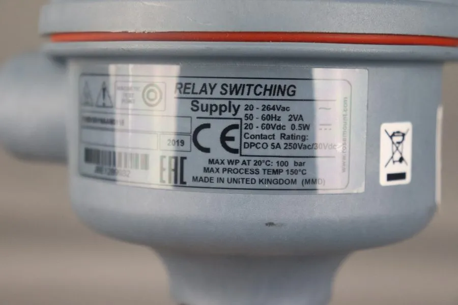 Датчик уровня Rosemount 2120D1BV1NAAM0118 Vibrating Fork Level Switch 2120 100ba — фото лота 2