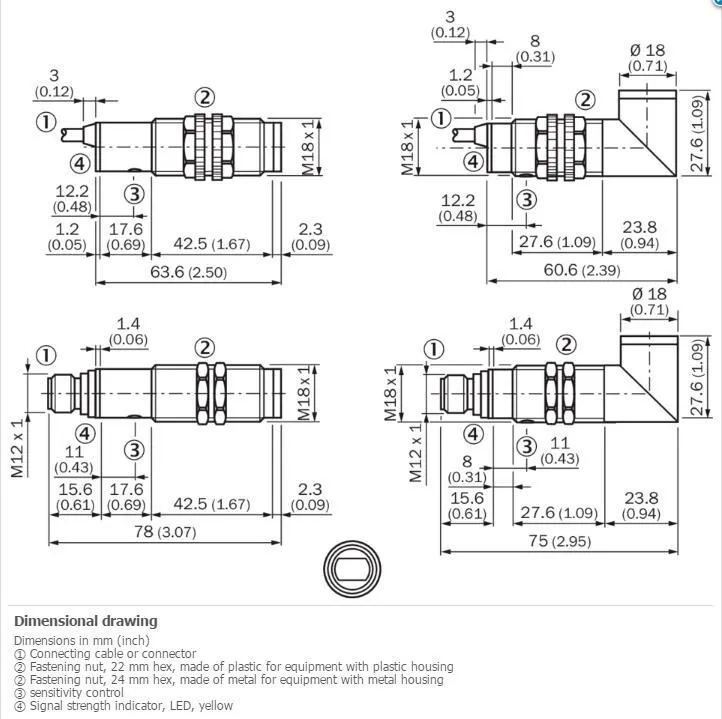 Датчик приближения SICK VTF18-3F1712 Photoelectric proximity sensor ,PNP,New Kd