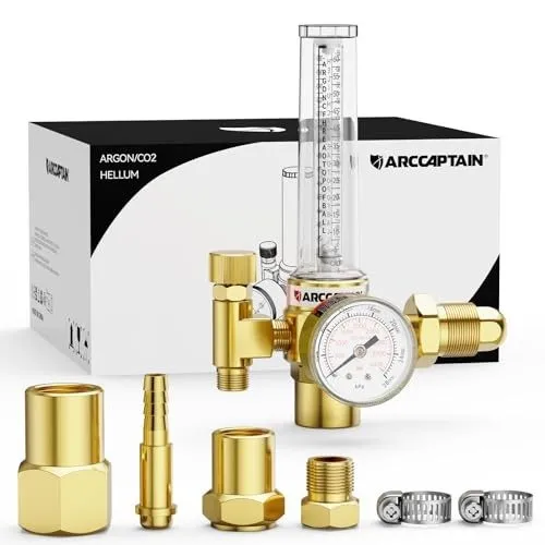 Расходомер ARCCAPTAIN Argon/CO2/Helium Regulator, MIG and TIG Flow Meter Gas Reg