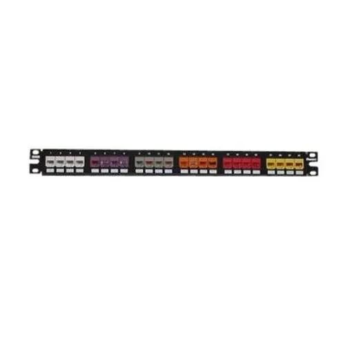 Патч-панель Panduit Mini-Com CPP24FMWBL 24-Port Modular Patch Panel Black 1RU