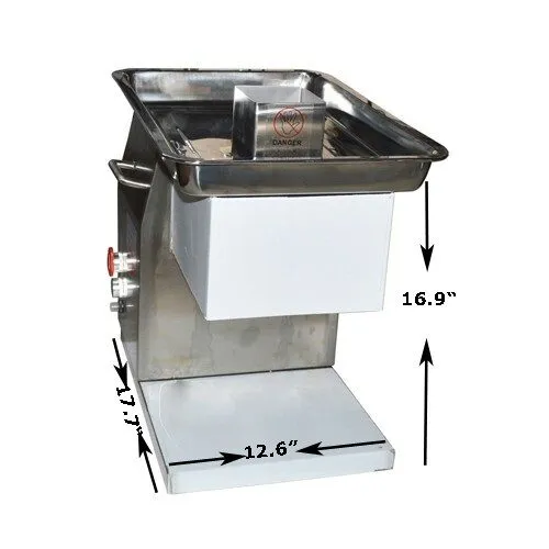 Слайсер 110V QSJ-T Shreded Meat Slicer Commercial Meat Cutter with 8mm Blade 250 — фото лота 1