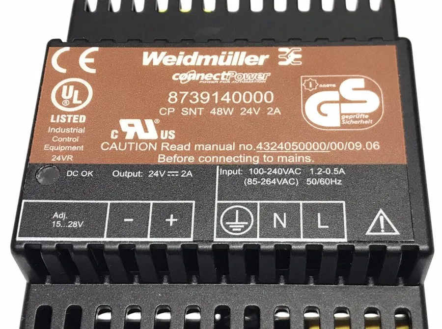 Блок питания Weidmüller 8739140000 ConnectPower 2A DIN Rail Power Supply CP SNT 