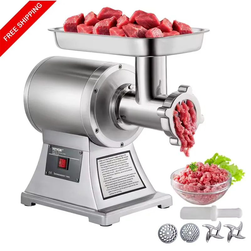 Слайсер 250Kg/H Electric Meat Grinder Commercial Mincer Sausage Chopper Food Mac