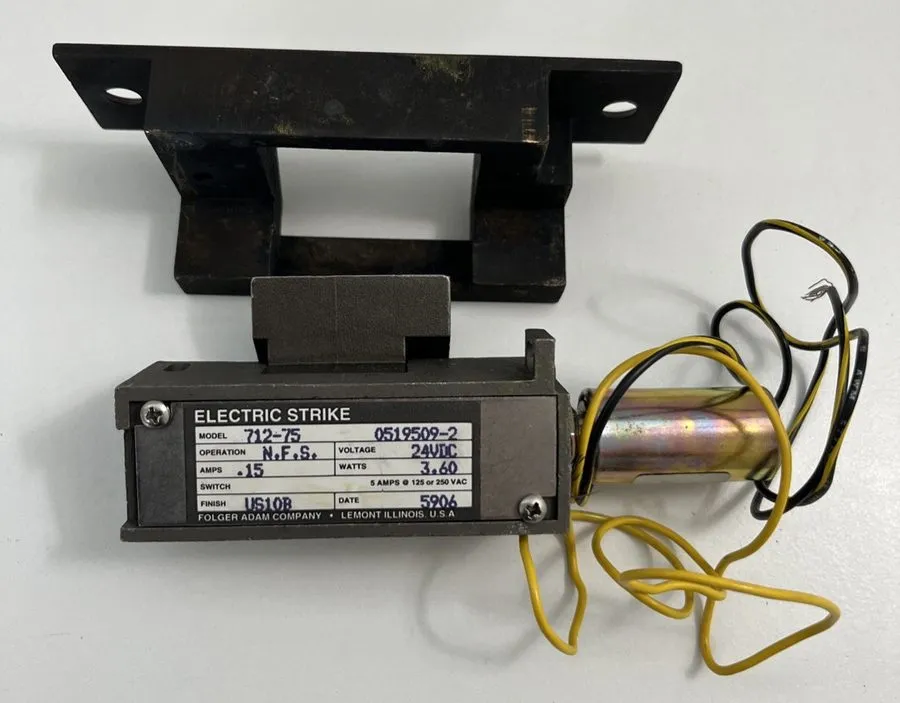 Оборудование видеонаблюдения FOLGER ADAM 712-75 Electric Strike N.F.S. AMPS 15,  — фото лота 1