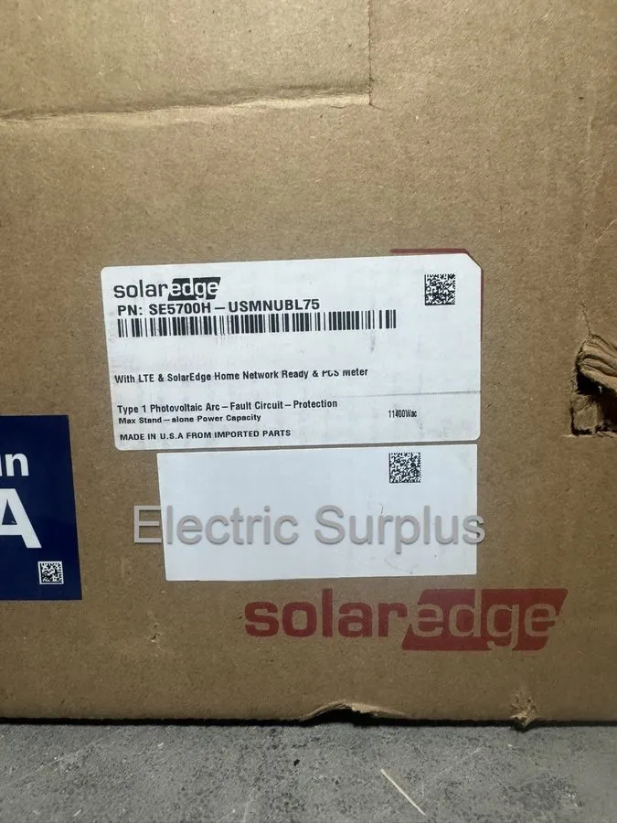 Инвертор SolarEdge SE5700H-USMNUBL75 Home Hub Inverter 5.7KW